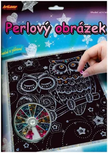 ARTLOVER Perlový obrázok Sovy