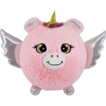 Sparkys Nafukovací plyšový kamarát - Ružový jednorožec 30 cm