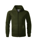 Trendy mikina na zips pre deti vojenská 122 cm/6 let