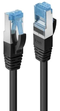 Lindy Cat6a S/FTP čierna / Patch kábel / RJ45-RJ45 / 2 m / 500 MHz (47414)