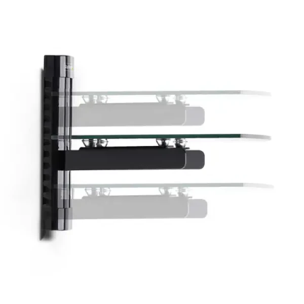 StarTech nástenná polička pod TV čierna / Polička pod TV / nosnosť 7 kg / 250x360x217 mm (1B-WALL-MOUNT-SHELF)