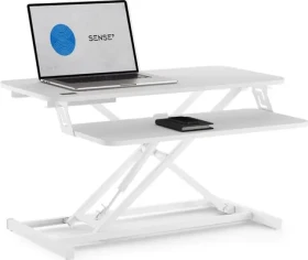 SENSE7 Pracovný stôl biela / Konvertor na stôl s nastaviteľnou výškou / nosnosť 13kg (5902659845078)