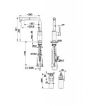 KFA KFA - Batéria drezová DUERO PURE BASIC výsuvná s filtráciou čierna 6623-115-81