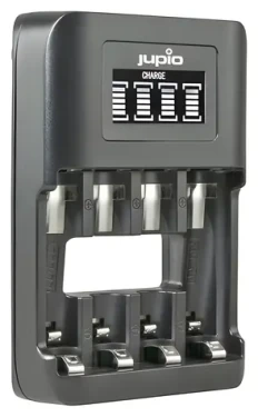 JUPIO LCD Ultra Fast Charger / Nabíjačka batérií / USB / 4X AA/AAA (JBC0140)