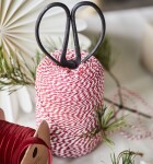 Ib Laursen Dekoratívny špagátik na cievke Red/White 400 m