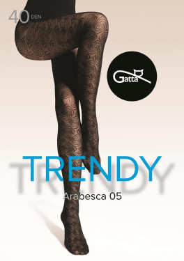 Gatta Arabesca pančuchy wz.05 40 den 5-XL nero 5-XL