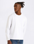 Organic Basics True Heavy Boxy Fit Long Sleeve Tee White XL