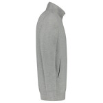 Tepláková bunda Prateľná 60 °C unisex mikina grey melange 2XL
