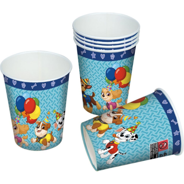 Papierové poháre Paw Patrol 6ks 200ml tib tib