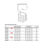 Mereo Sprchovací kút, Lima, obdĺžnik, trojdielne, zasúvací, 90x120 cm, chróm ALU, sklo Point CK87622K