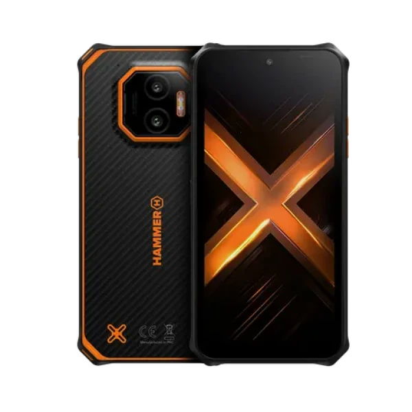 MyPhone Hammer Energy X2 oranžová / Smartphone / 6" IPS / 6 +128GB / 5000 mAh / IP69 / Android 15 (SMARTFON HAMMER ENERGY X2)