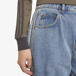Kalhoty adidas High Rise Barrel Leg Denim Jeans Worn Blue Denim 28/30