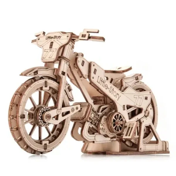 Little Story 3D drevená skladačka Speedway Bike