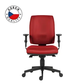 Powerton ERGO Hana červená / Kancelárske ergonomické kreslo / synchrónny mechanizmus / nastaviteľné podrúčky (WPCHHAN-R)
