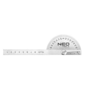 Neo Tools 72-320 / Uhlomer s pravítkom / 0-100 mm / pravítko / uhlomer / nerezová oceľ (72-320)