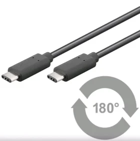 PremiumCord prepojovací kábel USB 3.1 konektor C samec - USB 3.1 konektor C samec 1m (ku31cc1bk)