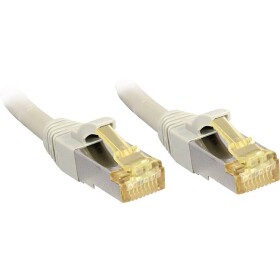 LINDY 47264 RJ45 sieťové káble, prepojovacie káble CAT 6a (surový kábel CAT 7) S/FTP 2.00 m sivá s ochranou 1 ks; 47264