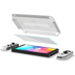 Spigen Glass tR EZ Fit ochranné sklo pre Nintendo Switch OLED 2 ks (AGL03829)