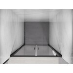 MEXEN - Exo sprchové dvere krídlové 100, transparent, čierna 814-100-000-70-00