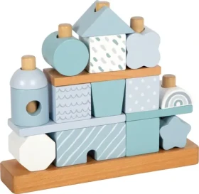 Small Foot Nasadzovanie na tyč Domček modrá