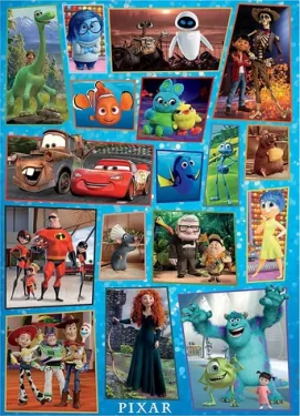 Educa Drevené puzzle Disney Pixar