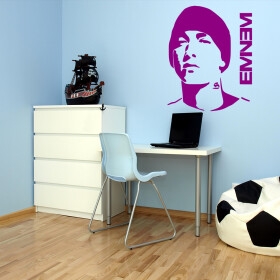 Veselá Stena Samolepka Eminem Farba: fialová, Veľkosť: 100 x 118 cm