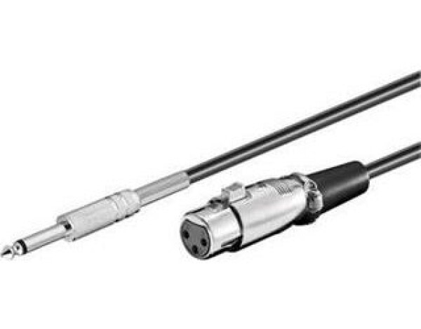 PremiumCord Kábel Jack 6.3mm-XLR samec-samica 6m (kjackxlr01)