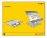 DeLock Stojan pre tablet a notebook nastaviteľný hliníkový / Stojan / Hliník / Nastaviteľný sklon (18414)