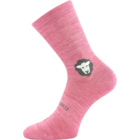 VOXX Ponožky dětské anatomicky tvarované BAREFOOTIK MERINO se stříbrem RŮŽOVÉ (3 páry) 25-29 124983