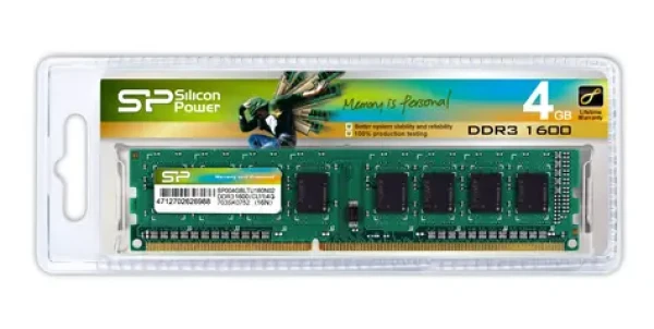 Silicon Power 4GB / 1600MHz / DDR3 / U-DIMM / 240pin / CL11 / 1.5V (SP004GBLTU160N02)