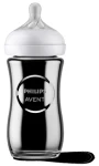Philips Avent Natural Response SCY933/01 priehľadná / Detská fľaštička / sklo / 240 ml / 1m +