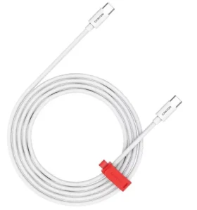 Canyon CC60AB12 biela / Kábel / USB-C - USB-C / 60 W / 480 Mbps / 1,2 m (CND-CC60AB12W)