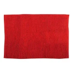 MSV CHENILLE červená / Kúpeľňová predložka / mikrovlákno / protišmyková / 50 x 80 cm