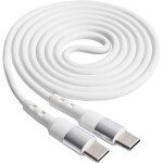 Akyga USB kábel USB-C ® zástrčka, USB-C ® zástrčka 1.00 m biela AK-USB-40; AK-USB-40