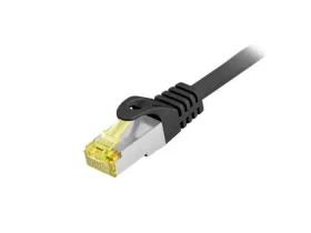 Equip Cat6a S/FTP čierna / Patch kábel / vonkajší / RJ45-RJ45 / 0,5 m / LSZH / PoE+ (605107)