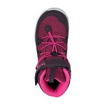 Detské zimné barefootové topánky s membránou BUGGA CHRIS Burgundy B00190-16 - 31