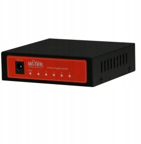 XXX_Planet Technology Corp (Planet) Wi-Tek WI-SG105 łącza sieciowe Nie zarządzany Gigabit Ethernet (10/100/1000) Čierny, Oranžový