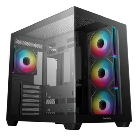 DEEPCOOL CG530 4F čierna / Midi tower skriňa / ATX / 4X 120mm ARGB / 2x USB-A + 1x USB-C / bez zdroja (R-CG530-BKADA4-G-1)