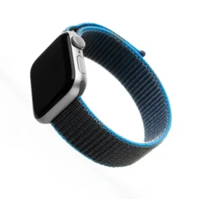 FIXED Nylon Strap Nylonový remienok pre Apple Watch 42 44mm šedomodrá (FIXNST-434-GRBL)