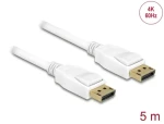 DeLock Kábel DisplayPort 1.2 (M) - DisplayPort 1.2 (M) 5m biela (84879)