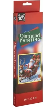 CRAFT ID Diamantové maľovanie Santa 30x30cm