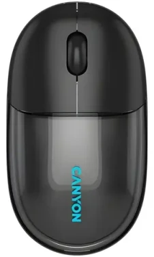 Canyon OnClick 24 čierna / Bezdrôtová optická myš / BT 5.1 + 2,4 GHz / 1200 dpi / 4 tlačidlá / 500 mAh (CNS-CMSW24B)