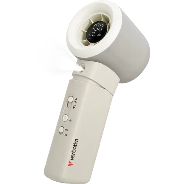 Verbatim Cool 'n' Go Aqua Breeze biela/strieborná / Ručný ventilátor (32344)