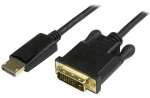 StarTech čierna / Adaptér DisplayPort na DVI / 1920 x 1200 / 0,9 m (DP2DVI2MM3)