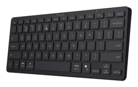 Trust Nado II čierna / Bezdrôtová klávesnica / Bluetooth / USB-C nabíjanie / QWERTY US / Multimediálne klávesy (25730)