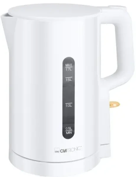 Clatronic WK 3835 biela / Rýchlovarná kanvica / 2200 W / 1,7 l / vyberateľný filter (264836)