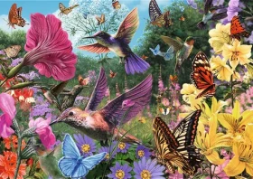 Trefl - Puzzle - Premium PLUS Tea Time: Záhrada kolibríkov