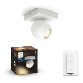 Philips Hue Buckram BT LED 1x5W biela + stmievač / LED bodové svietidlo GU10 / 1x350lm / 2200-6500 K / IP20 / stmievateľné (50471/31/P6)