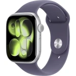 Apple Watch Series 11 GPS+Cellular 42mm Strieborné hliníkové telo - Hmlovo fialový športový remienok S/M / 130-180 mm (MF8H4MP/A)