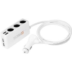 Technaxx Nabíjačka do auta, 4× USB port, 3× zásuvka (TE11) 4592